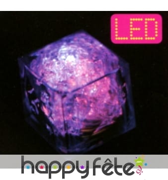 Glaçon glignotant multicolore