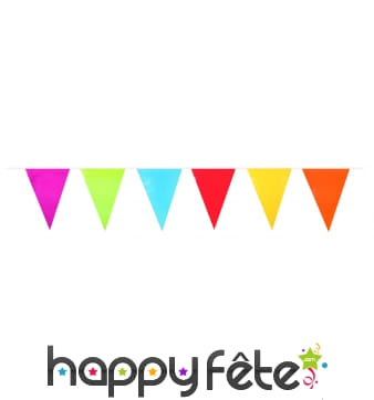 Guirlande grands triangles multicolores