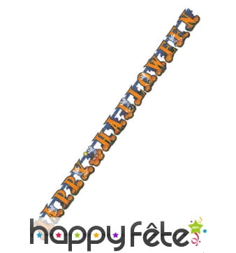 Guirlande Happy Halloween orange de 213cm