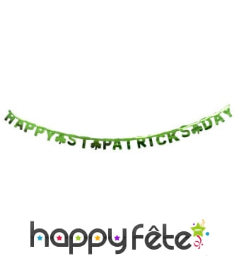 Guirlande Happy Saint Patrick's day de 2m