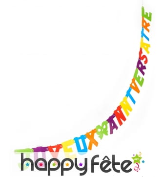 Guirlande Joyeux Anniversaire de 2m