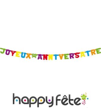 Guirlande joyeux anniversaire