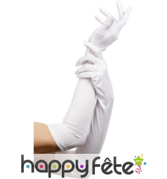Gants long blanc