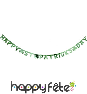 Guirlande lettres de la saint patrick
