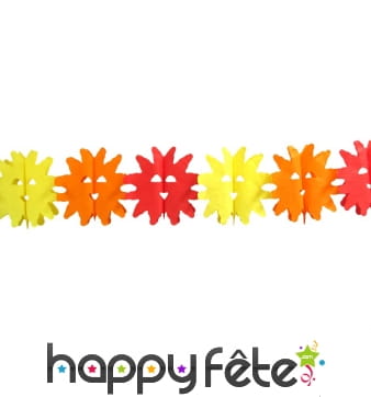 Guirlande multicolore de soleil. 4m