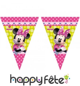 Guirlande Minnie Mouse de fanions 3m