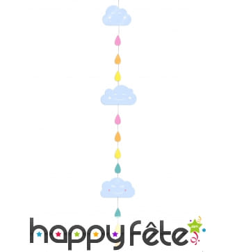 Guirlande nuage à suspendre de 160cm