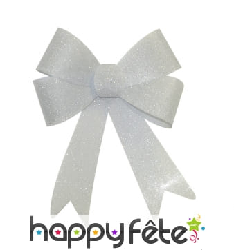 Grand noeud irisé à paillettes, 47x36 cm