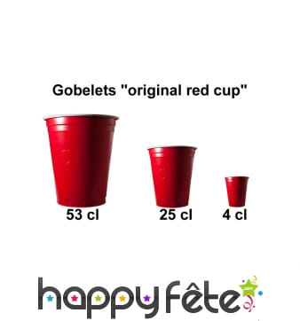 Gobelets "original cup" rouges