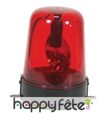Gyrophare rouge 220v (lampe fournie)