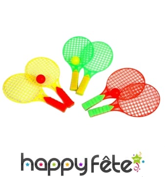 Grandes raquettes de plage avec balle