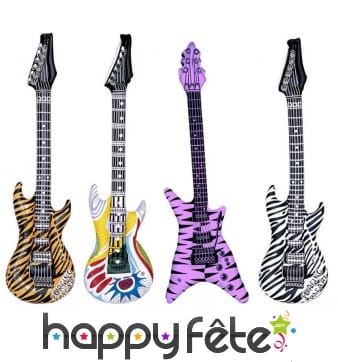 Guitare rock gonflable