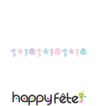 Guirlande Sirène et Coquillages 1,5 m