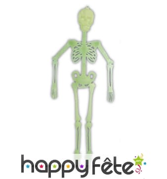 Grand Squelette phosphorescent articulé
