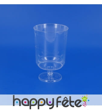 Gobelet transparent à pied court