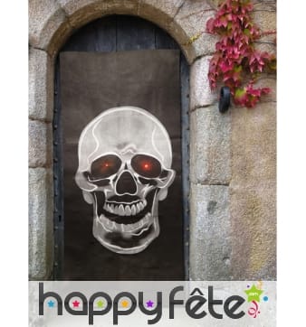 Grande tête de mort sonore bienvenue pour porte