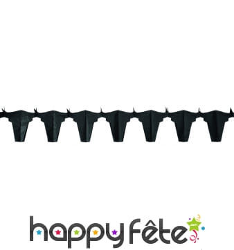 Guirlande tête de taureau noir