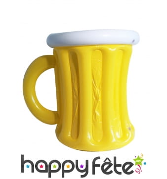 Grand verre de bière gonflable de 63cm