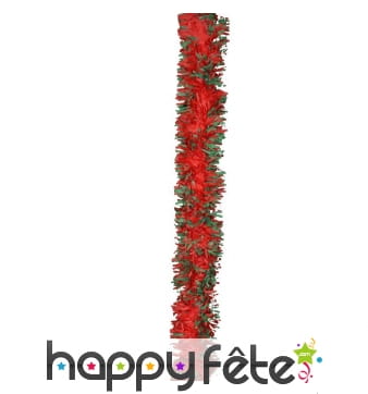 Guirlande verte et rouge de 3m