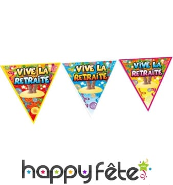 Guirlande vive la retraite de fanions, 6m