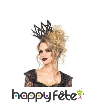 Haute couronne noir et or