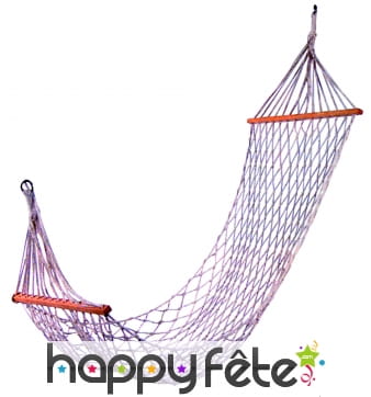 Hamac tissé en corde de coton naturel