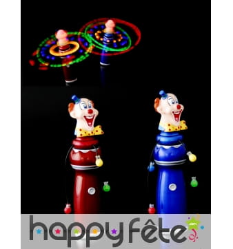 Jouet clown lumineux tournoyant