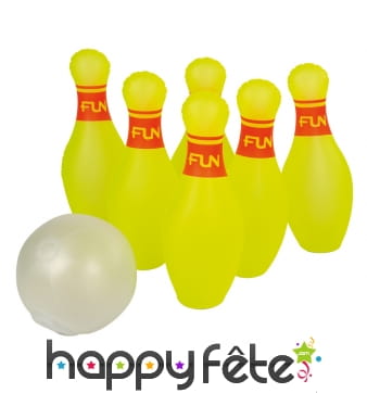 Jeu de quilles géante gonflable