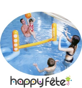 Jeu de volley ball de piscine gonflable