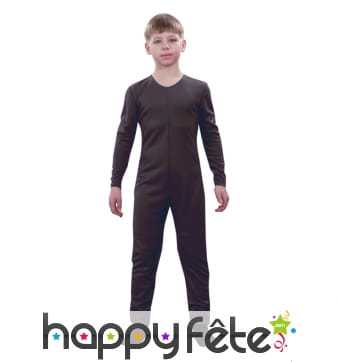 Justaucorps taupe argenté pour enfant