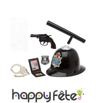 Kit accessoires de policier SWAT