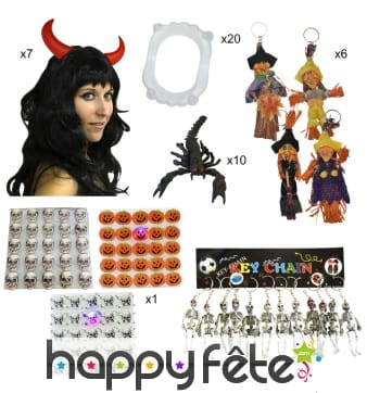 Kit de 80 cadeaux Halloween