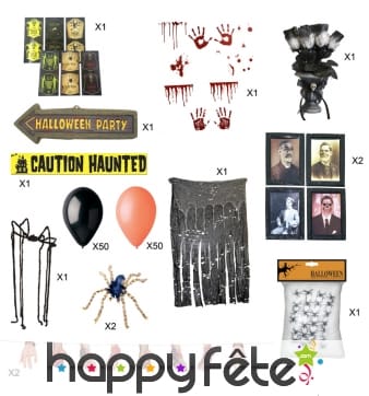 Kit de décoration Halloween pour adulte