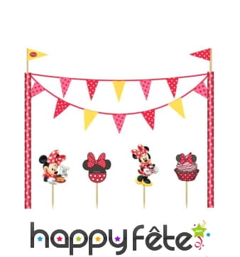 Kit de décoration Minnie café pour gâteau