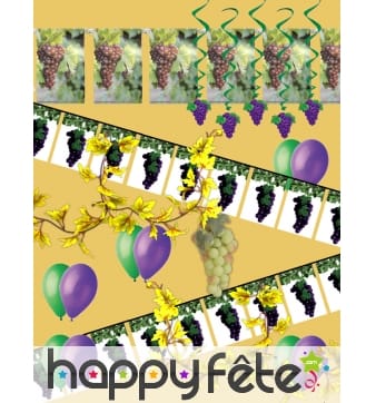 Kit de décorations de vendanges