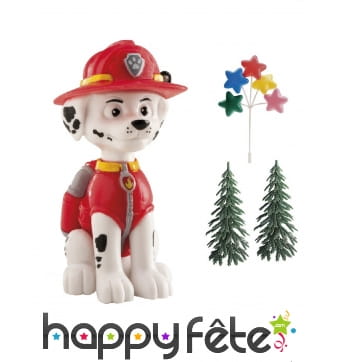 Kit Marshall Pat Patrouille pour gâteau