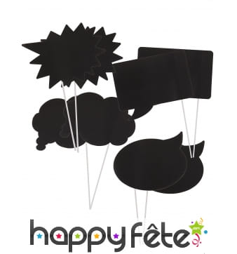 Kit photobooth bulles de BD personnalisables