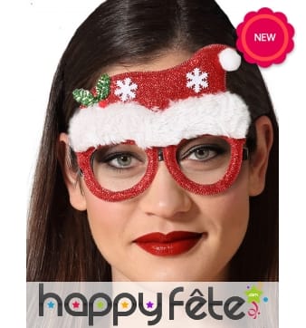 Lunettes bonnet de Noël pour adulte