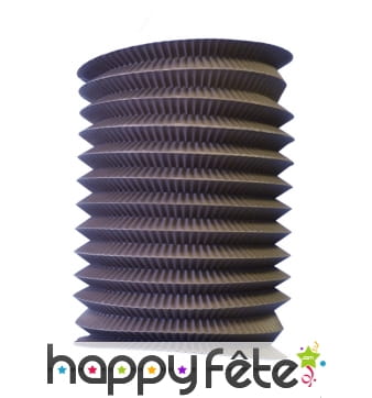 Lampion cylindrique marron chocolat