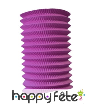 Lampion cylindrique rose fuchsia