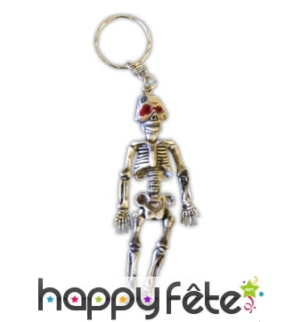 Lot de 12 porte clefs squelette