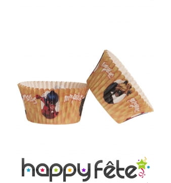 Lot de 25 Moules Ladybug pour cupcakes, 5 x 3 cm