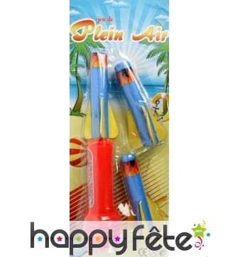 Lot de 3 fusées en mousse avec lanceur