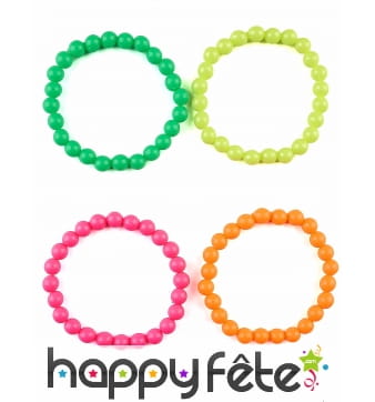 Lot de 4 bracelets multicolores pour adulte