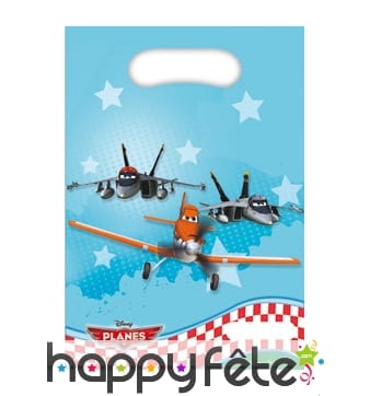 Lot de 6 sacs cadeaux Disney planes