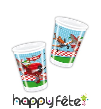 Lot de 8 gobelets Disney planes