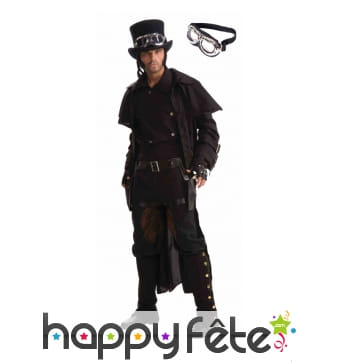 Lunettes d'aviateur noires, Steampunk