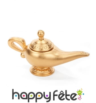 Lampe de génie dorée en plastique