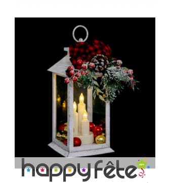 Lanterne de Noël avec bougies lumineuse