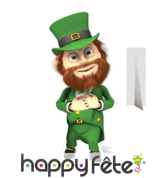 Lutin de Saint Patrick en carton taille réelle